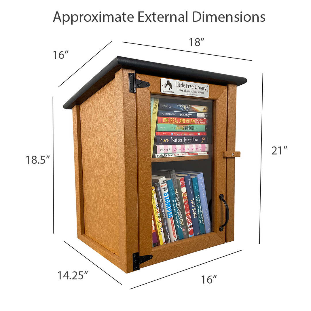 Composite Two Story Cedar Little Free Library