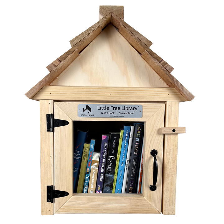 Cedar Roof Unfinished Little Free Library