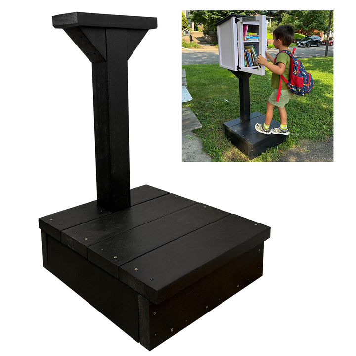 Composite Step Stool Library Post and Topper