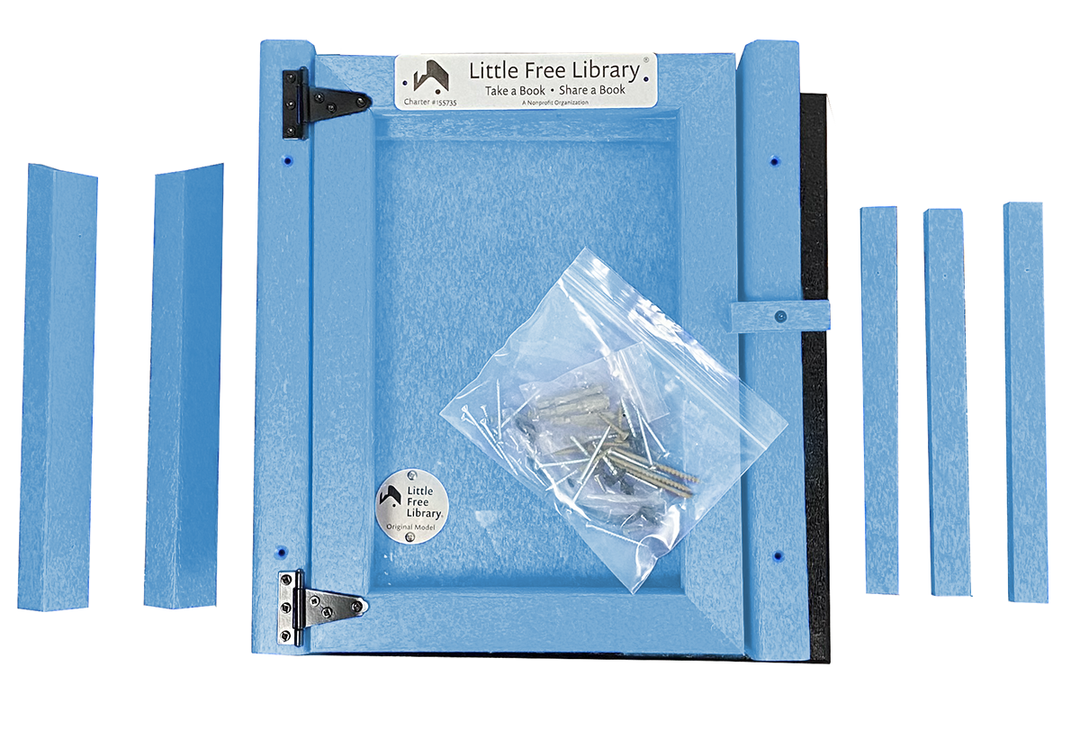 Composite One Story Light Blue Kit Little Free Library