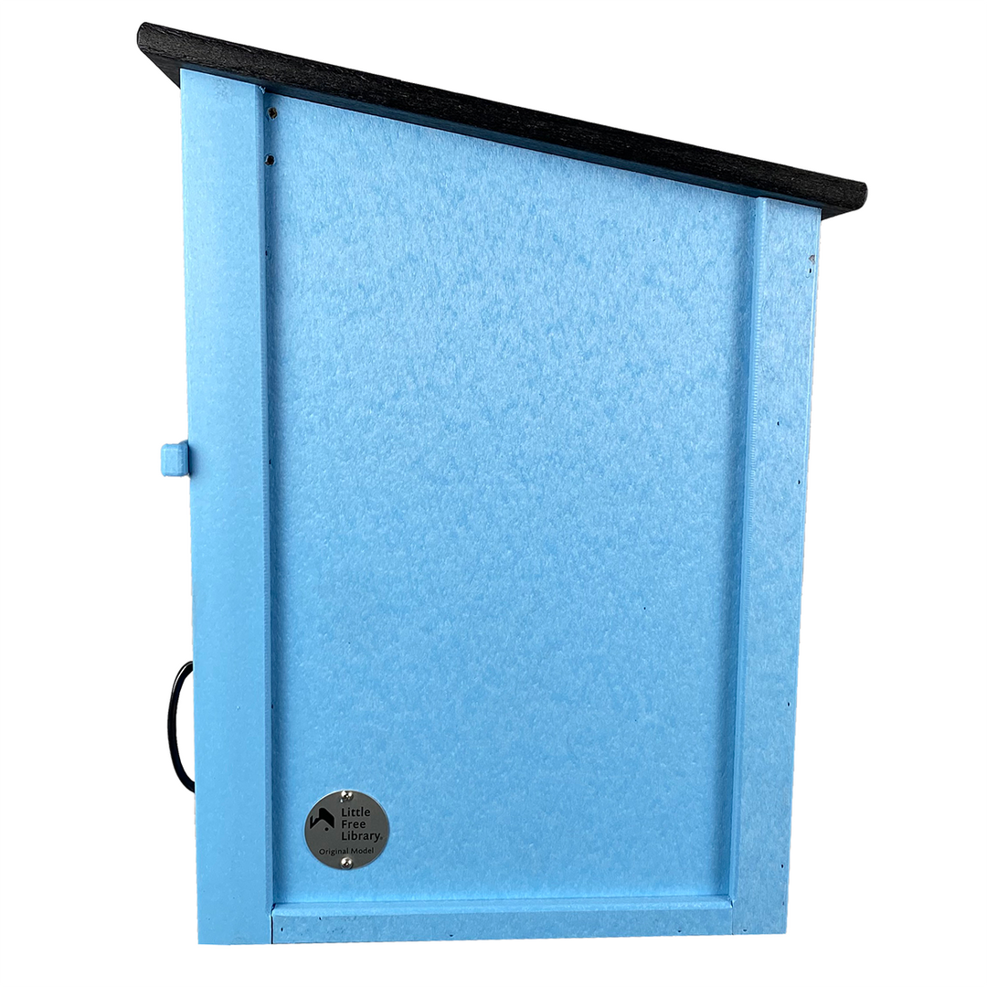 Composite Two Story Light Blue Little Free Library