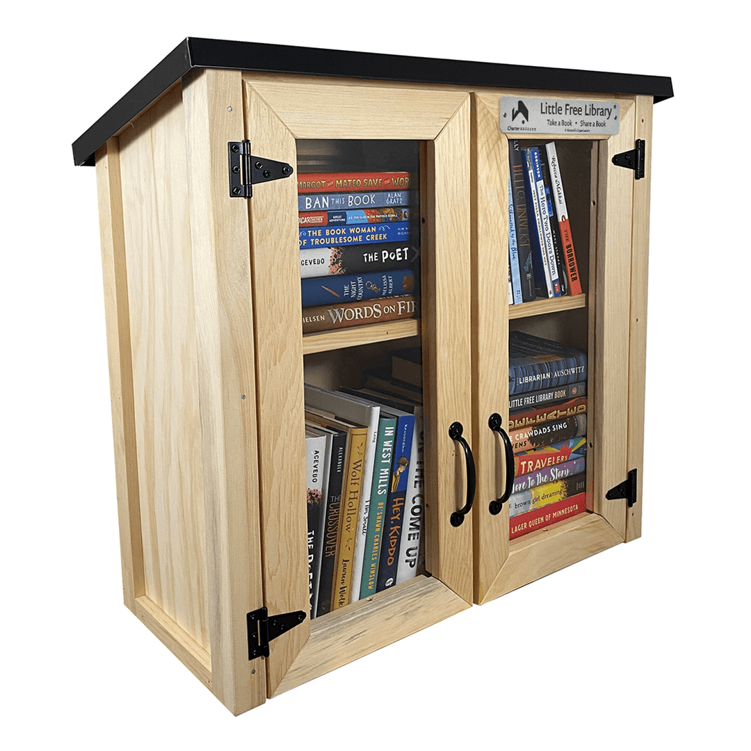 Double Door Shed Unfinished Little Free Library