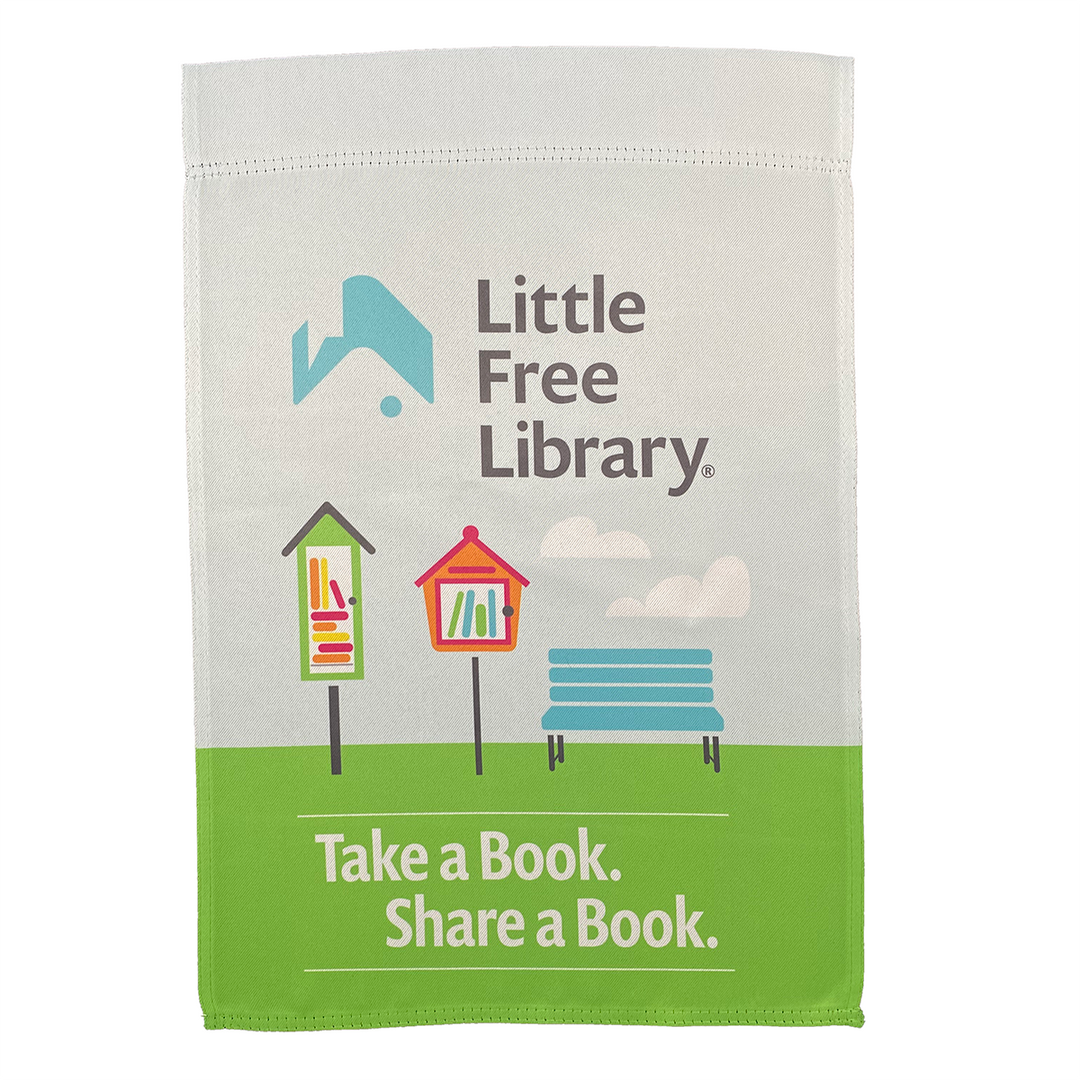 Little Free Library Garden Flag