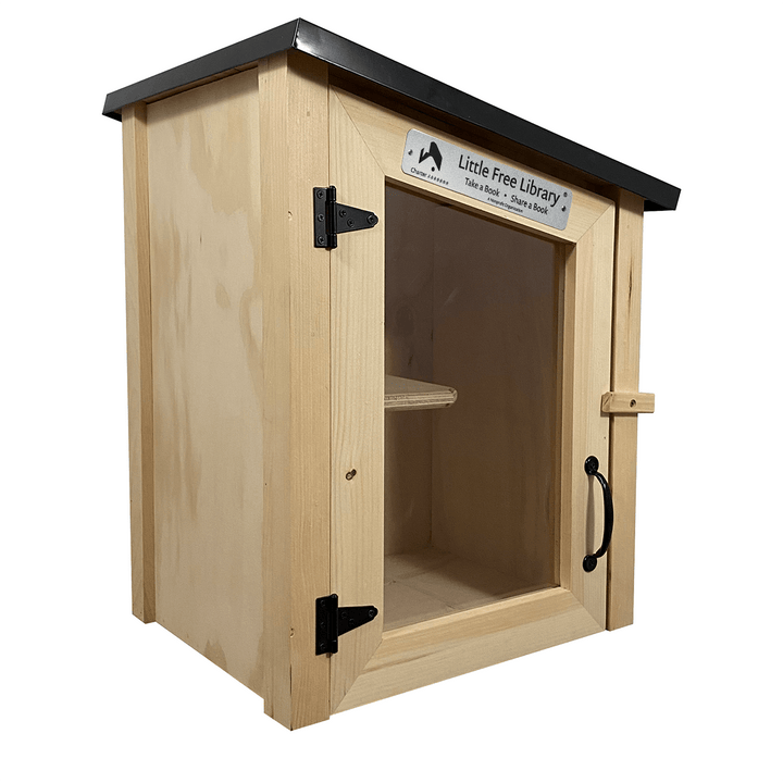 Two Story Little Free Library, Unfinished with Floating Shelf