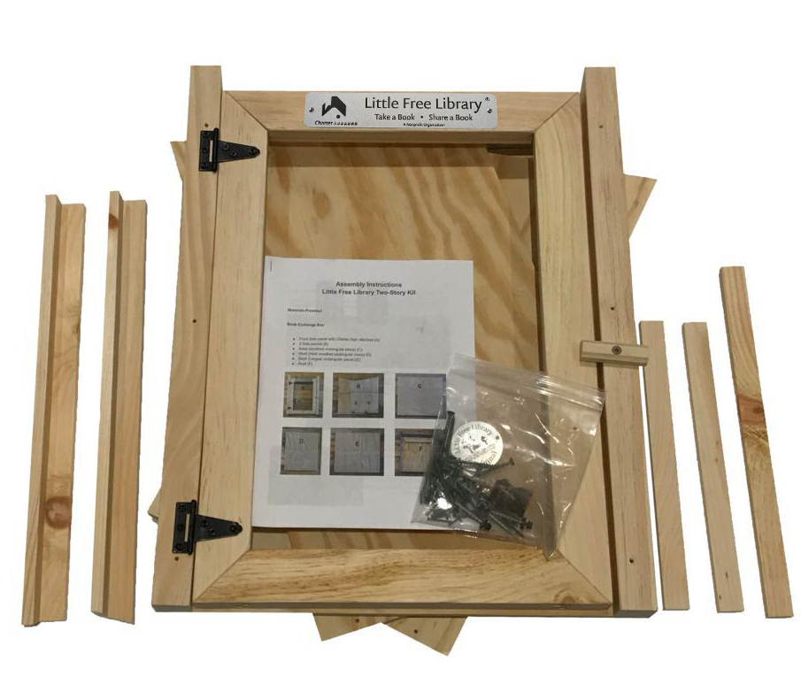 Parts and Hardware for Two Story Shed Unfinished Little Free Library
