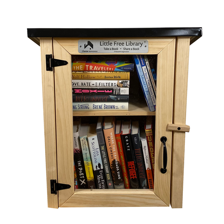 Two Story Shed Unfinished Little Free Library, Front View