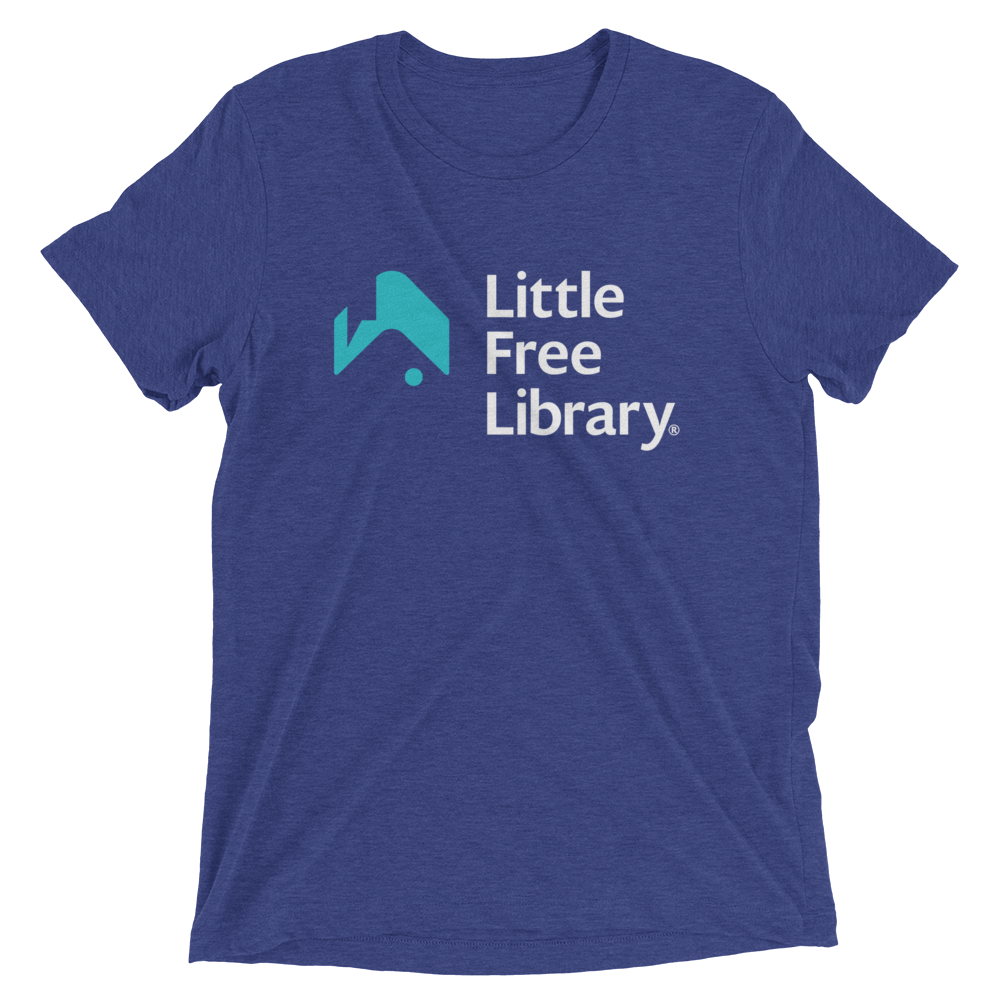 Little Free Library Navy Logo Tee