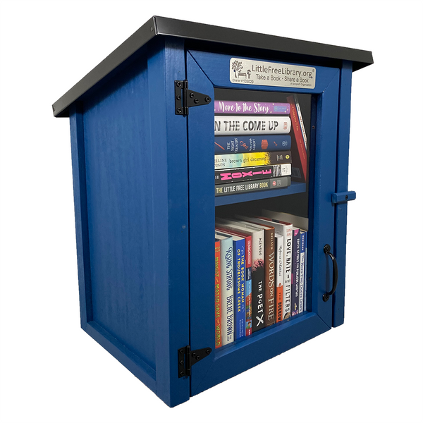 Two Story Shed Blue Kit Little Free Library