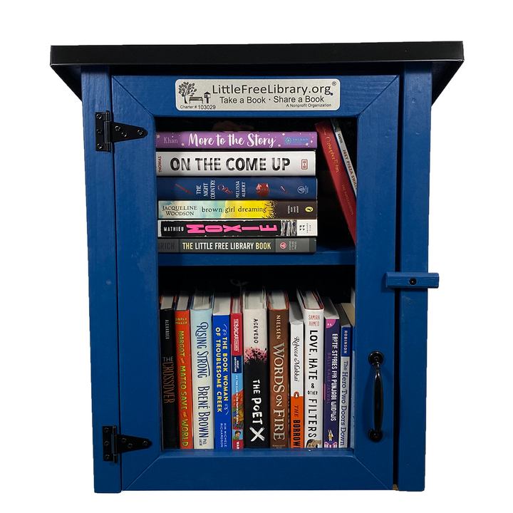 Two Story Shed Blue Kit Little Free Library