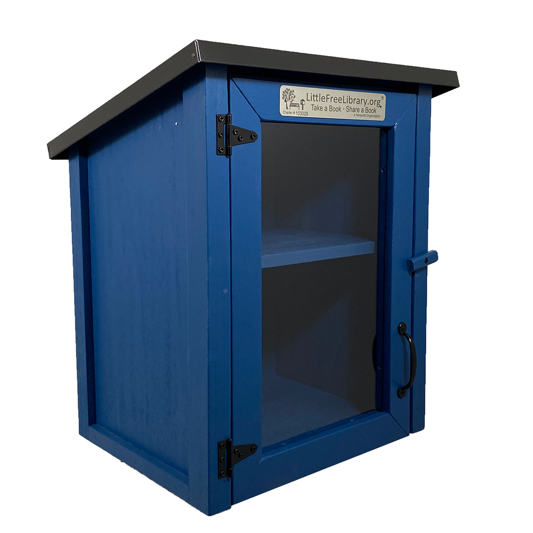 Two Story Shed Blue Kit Little Free Library