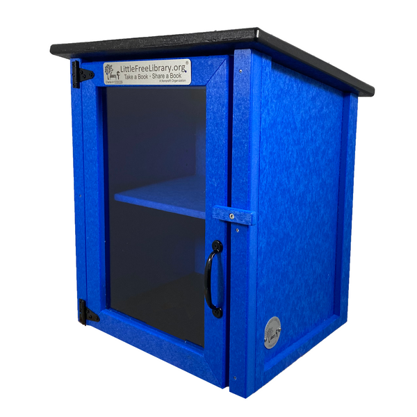 Composite Two Story Blue Kit Little Free Library