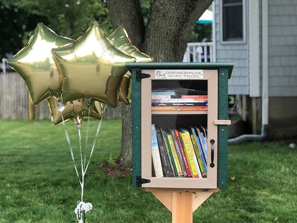 Composite Two Story Forest Little Free Library