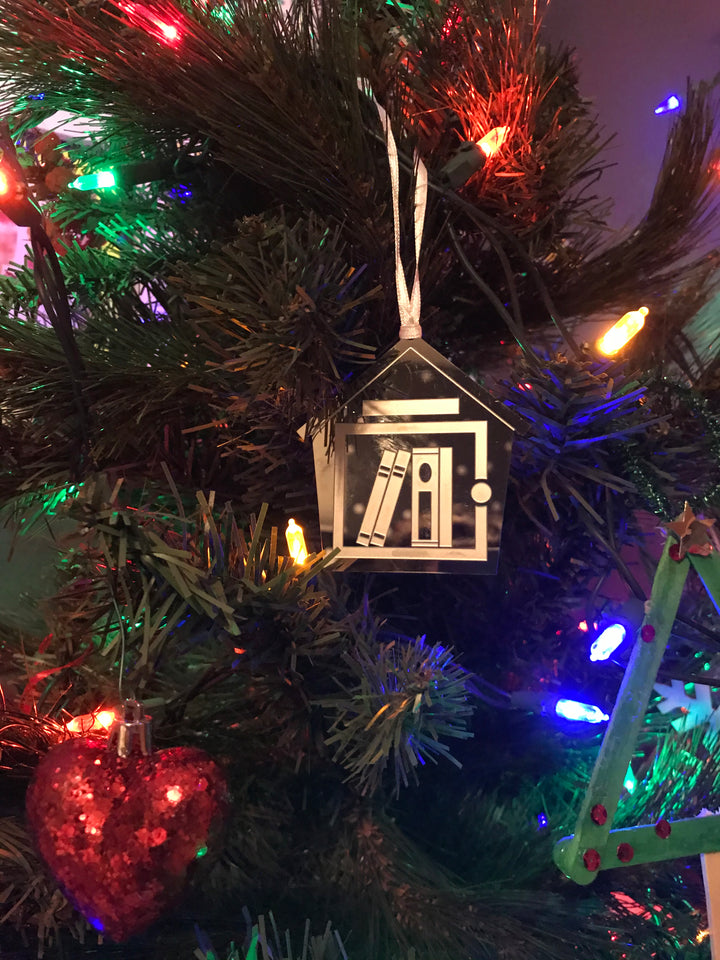 Little Free Library Graphic Etched Ornament