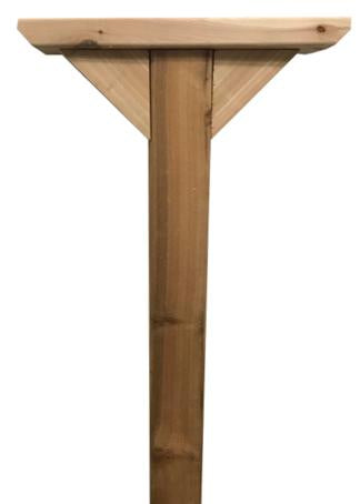 Little Free Library wooden post