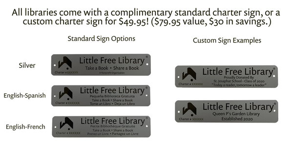 Composite Two Story Arched Little Free Library