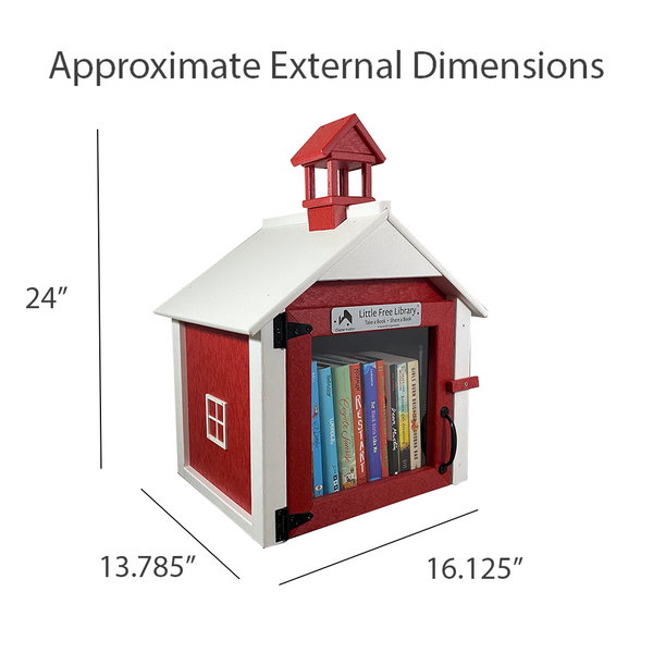 Composite Schoolhouse Little Free Library
