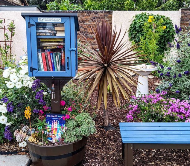 Two Story Shed Blue Kit Little Free Library